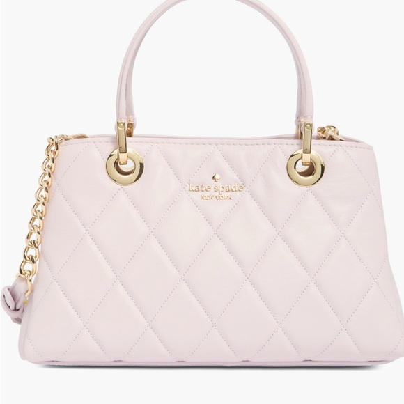 Kate Spade NWT Light Pink Quilted Shoulder Bag - Picture 1 of 8